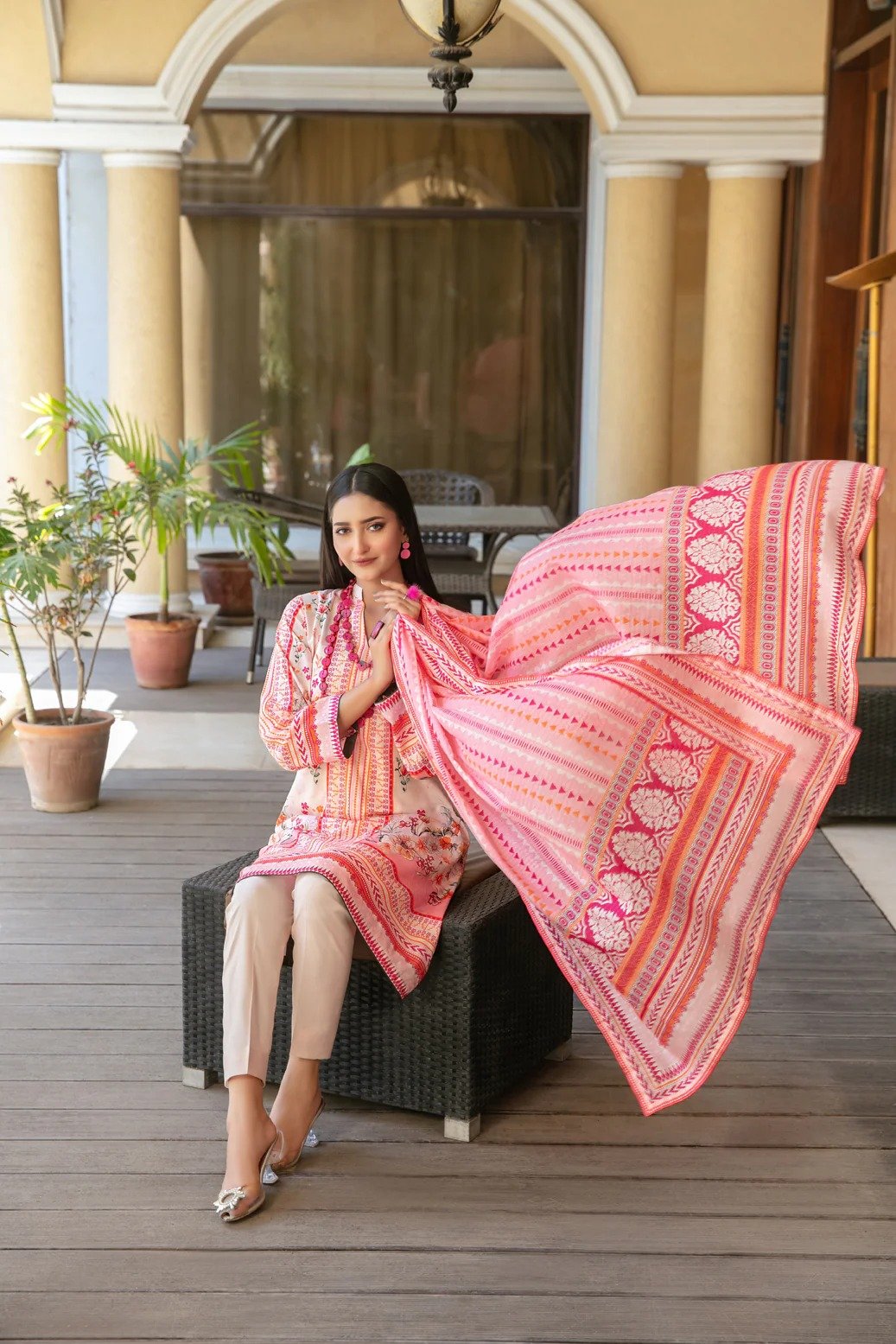 Tawakkal 3Pc Embroidered Lawn Suit D-1498-Masooma gulbuy.com
