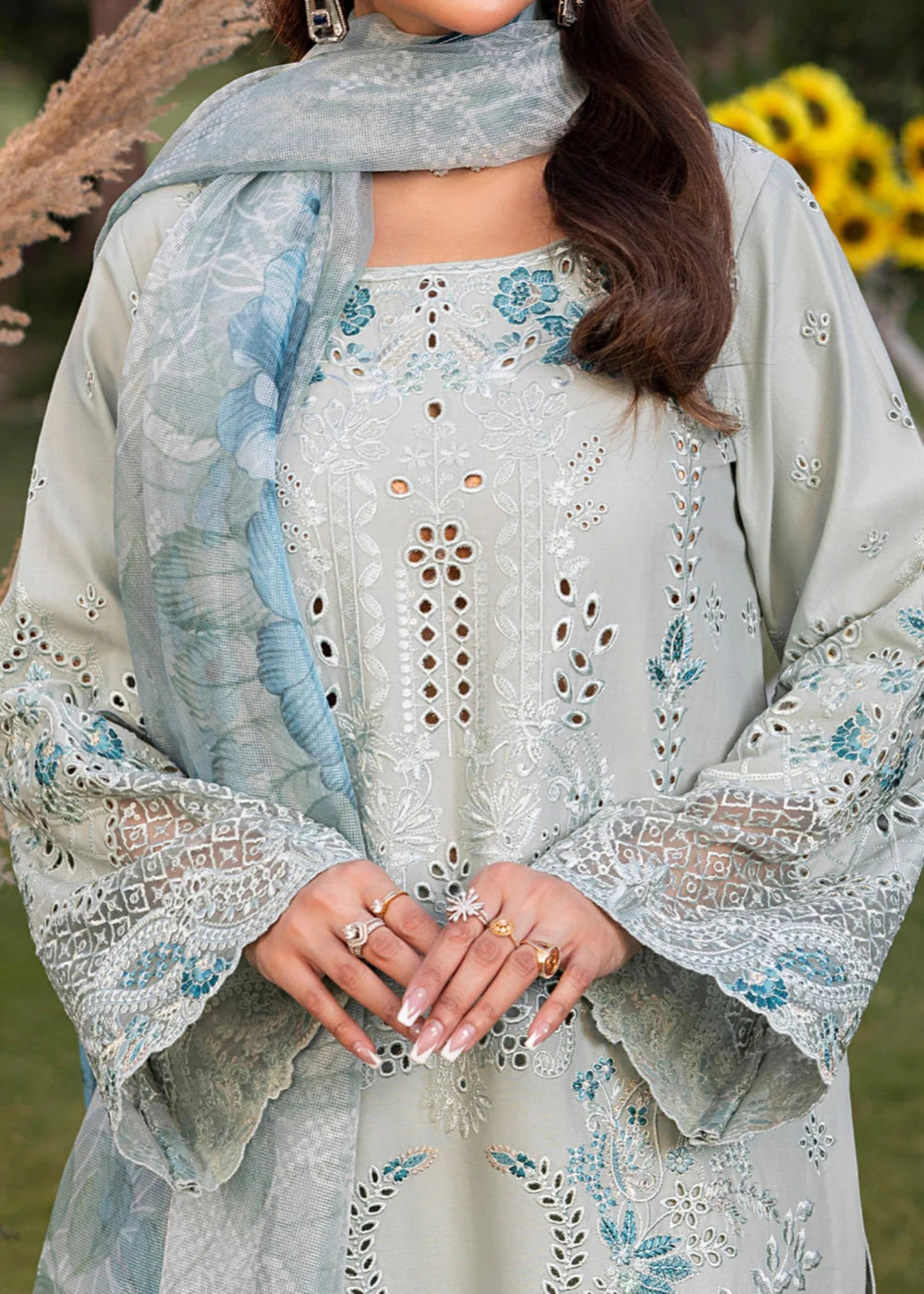 Imrozia 3Pc Embroidered Cotton Suit IP-126 SARAH gulbuy.com