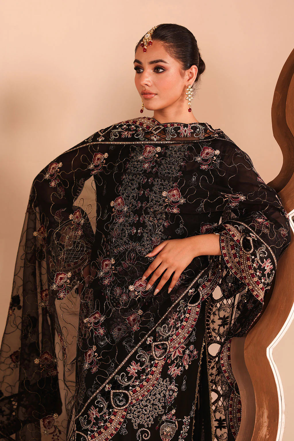 Ramsha 3Pc Embroidered Chiffon Suit K-304 gulbuy.com