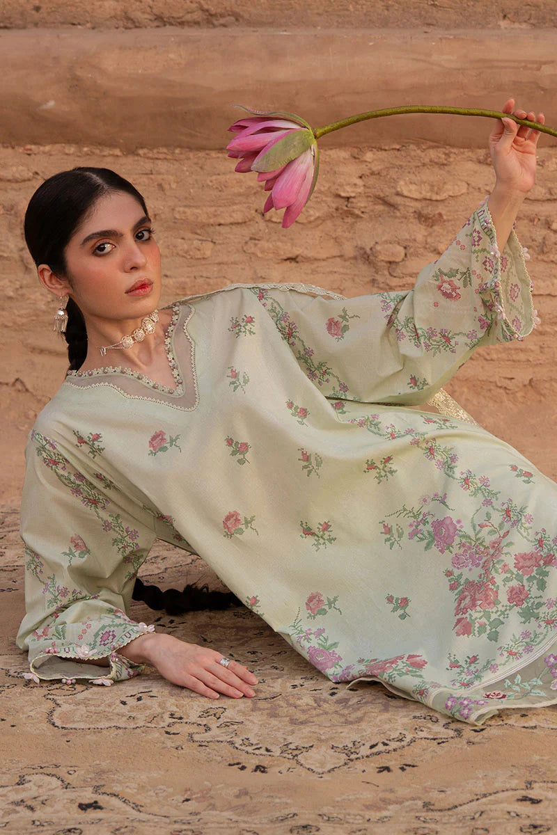Cross Stitch 3Pc Printed Lawn Suit CITRINE AURA gulbuy.com