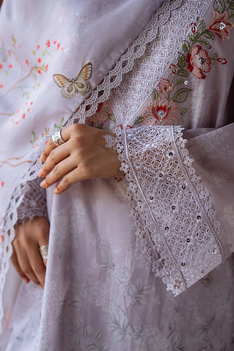 Cross Stitch 3Pc Printed Lawn Suit VIOLET POSY gulbuy.com