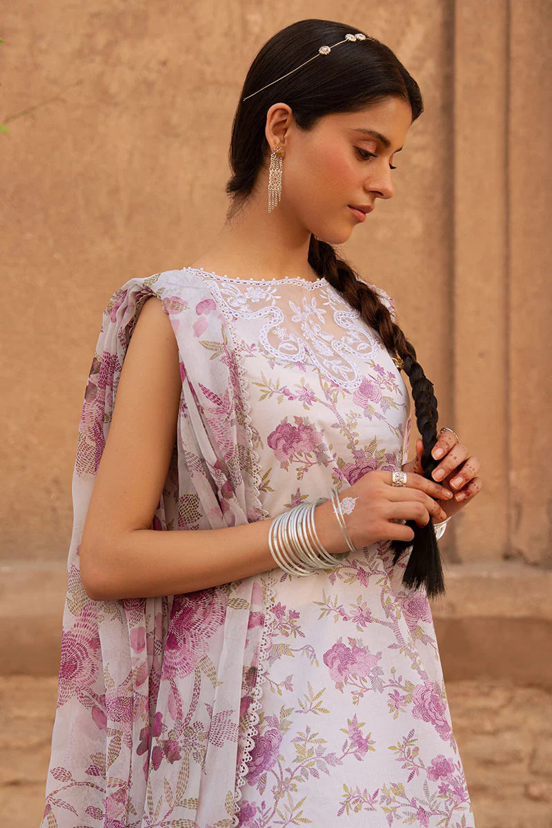 Cross Stitch 3Pc Printed Lawn Suit LILAC HINT gulbuy.com