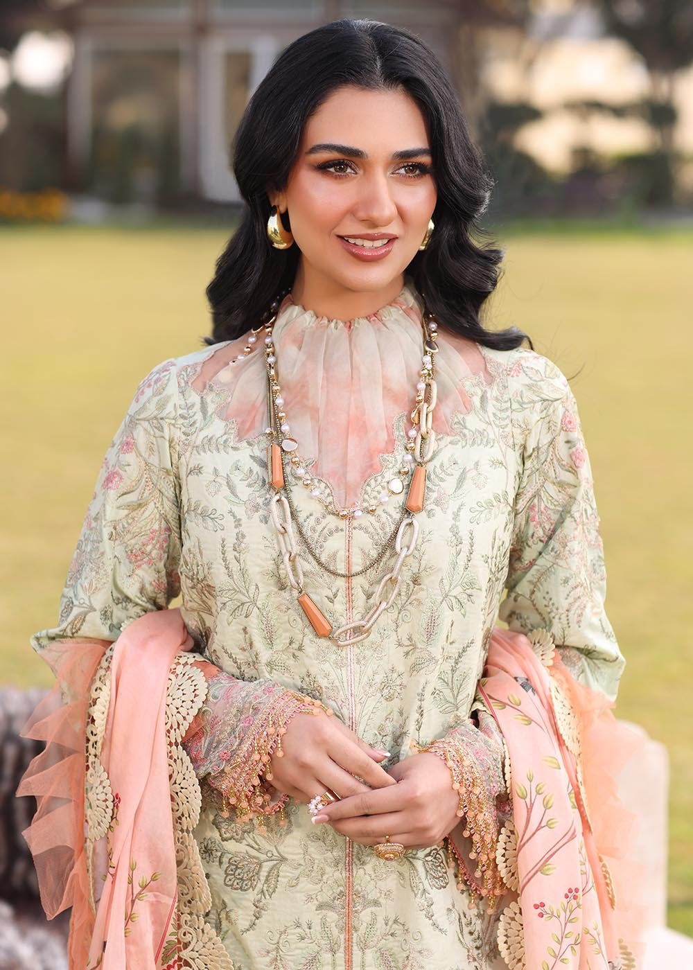 Musferah Saad Embroidered Lawn Suit Lilia gulbuy.com