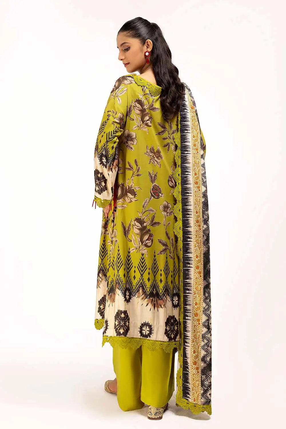 GulAhmed 3Pc Printed Linen Suit LT-42012 gulbuy.com