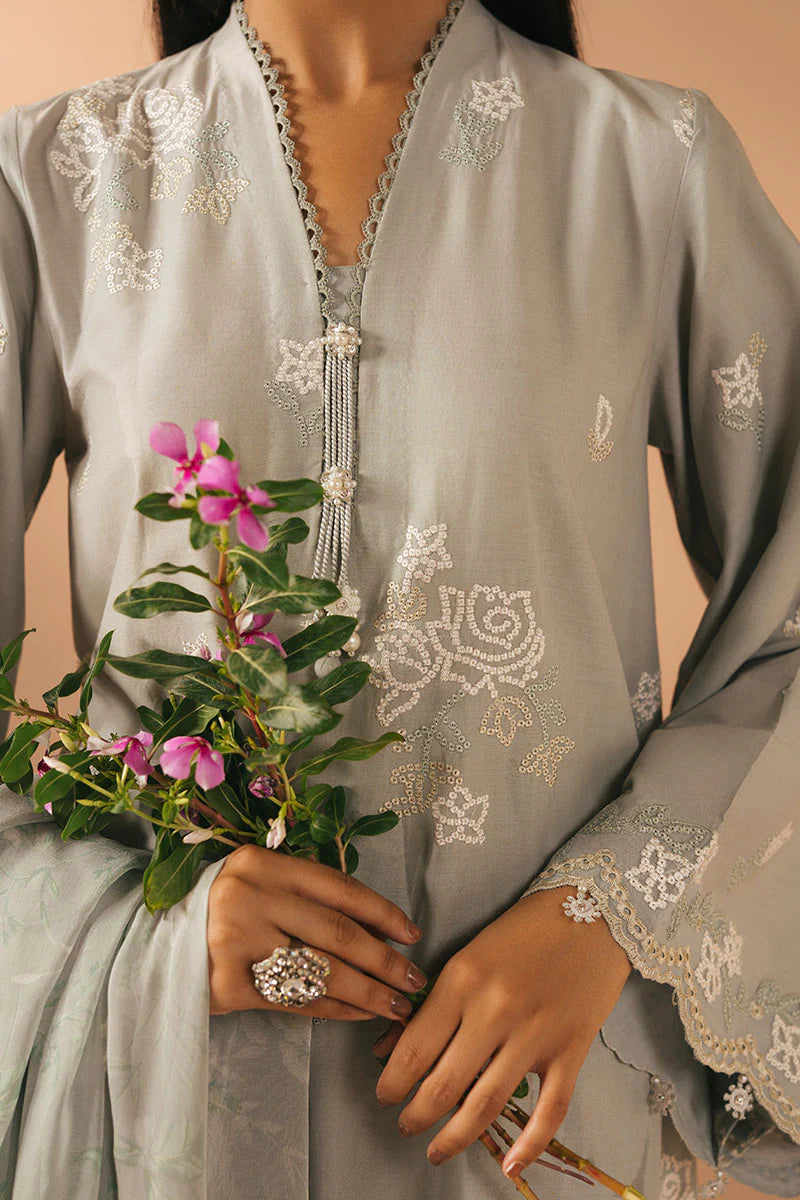 Cross Stitch 3Pc Embroidered Lawn Suit LIVIA FLORET gulbuy.com