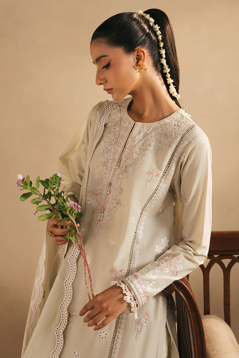 Cross Stitch 3Pc Embroidered Lawn Suit FROSTED MINT gulbuy.com