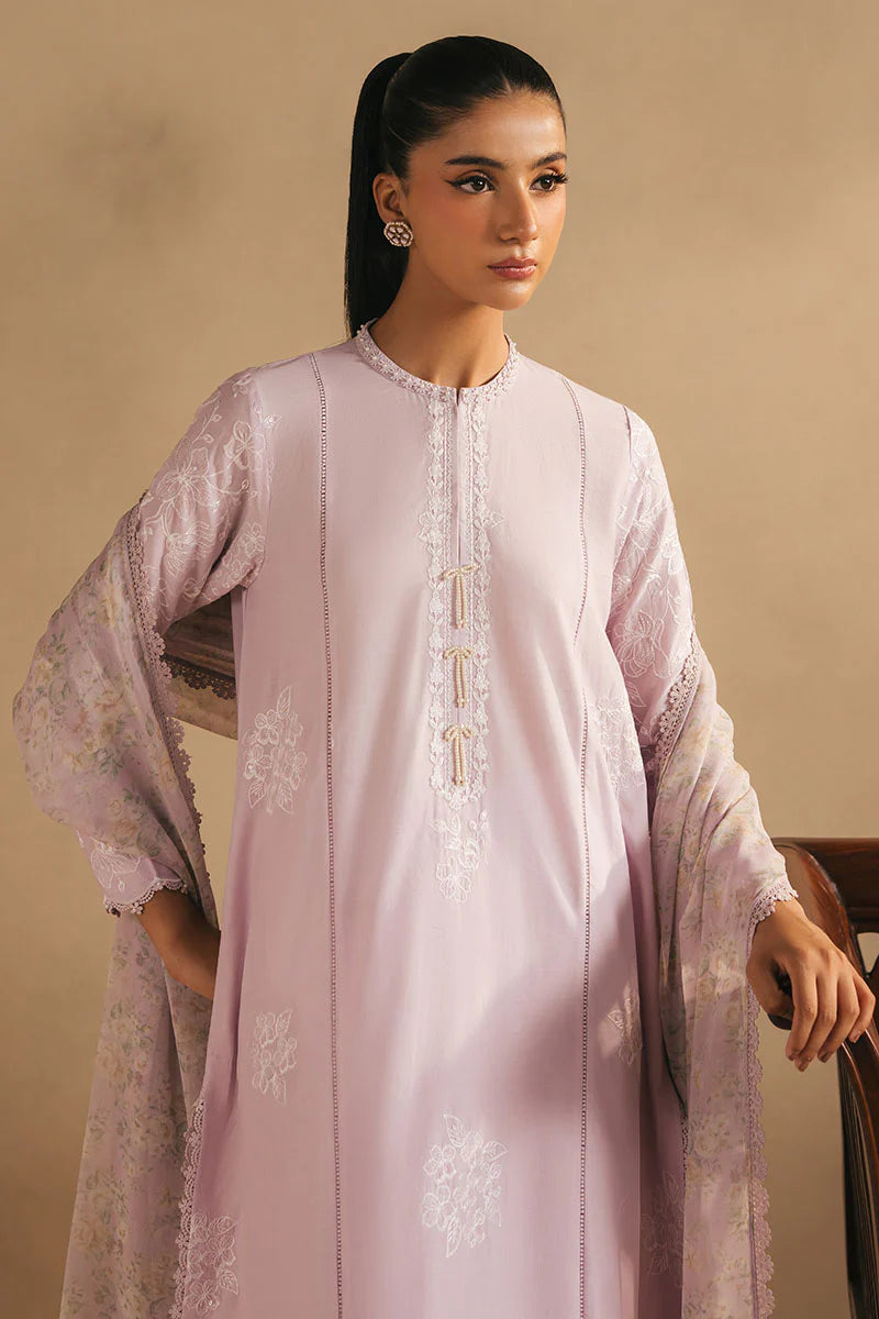 Cross Stitch 3Pc Embroidered Lawn Suit LAVENDER DREAM gulbuy.com