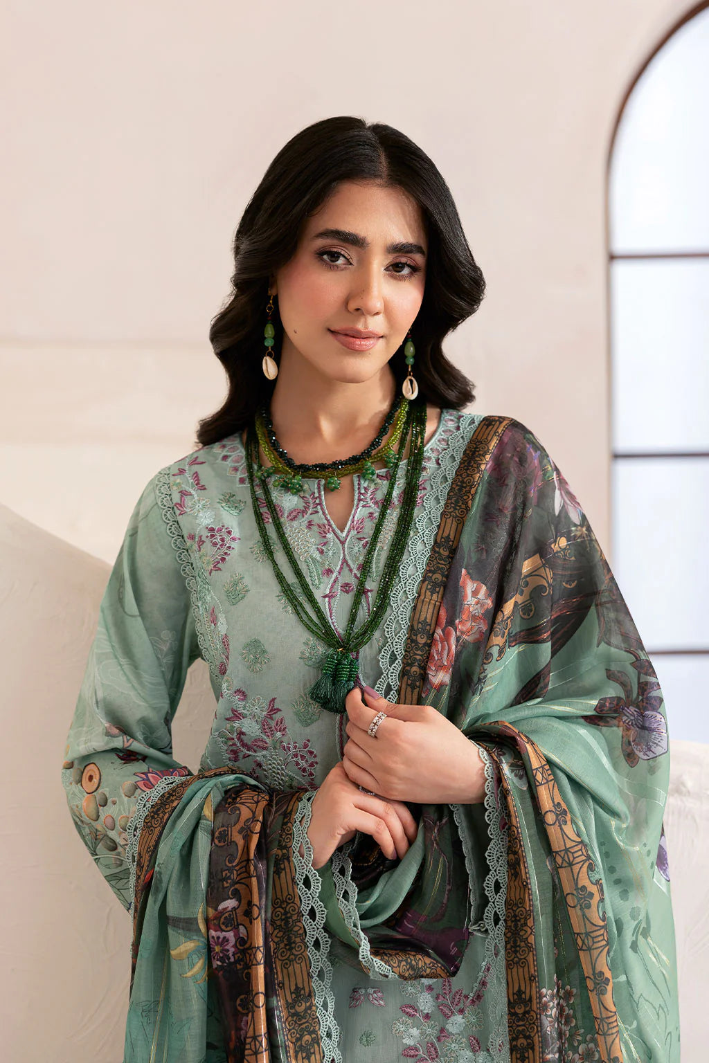 Ramsha 3Pc Embroidered Lawn Suit L-1405 gulbuy.com
