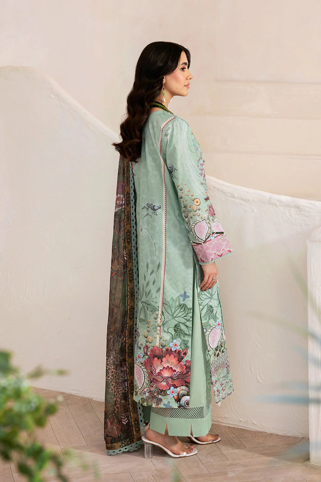 Ramsha 3Pc Embroidered Lawn Suit L-1405 gulbuy.com