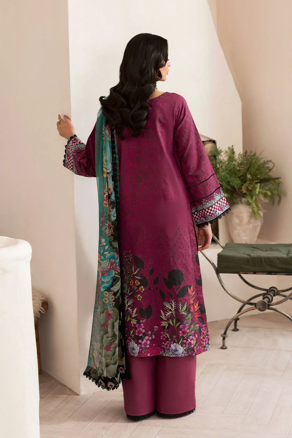 Ramsha 3Pc Embroidered Lawn Suit L-1402 gulbuy.com