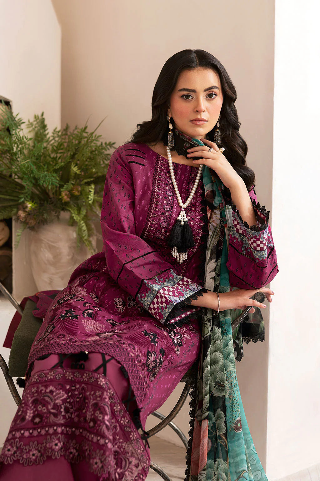 Ramsha 3Pc Embroidered Lawn Suit L-1402 gulbuy.com