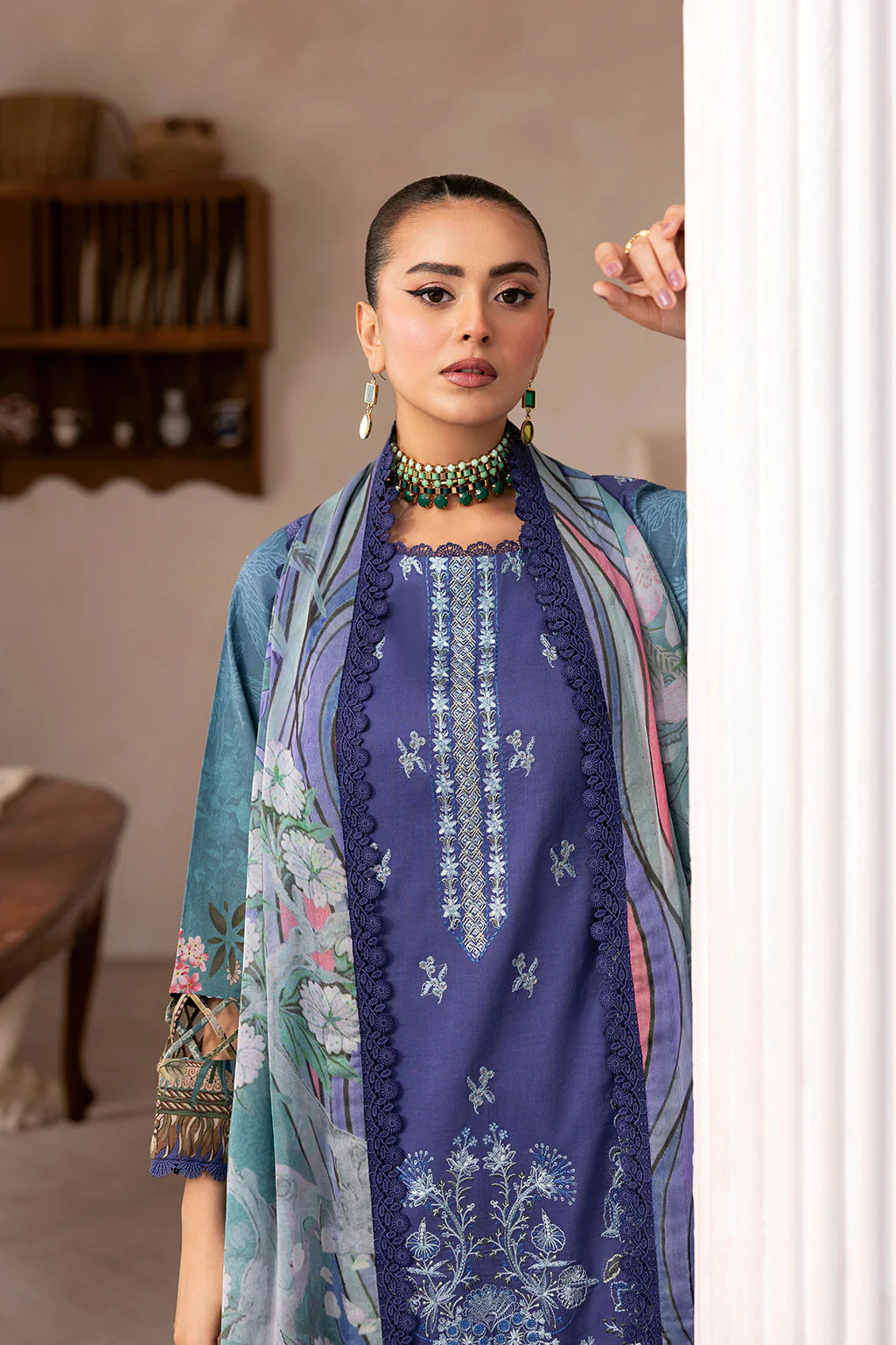 Ramsha 3Pc Embroidered Lawn Suit L-1412 gulbuy.com