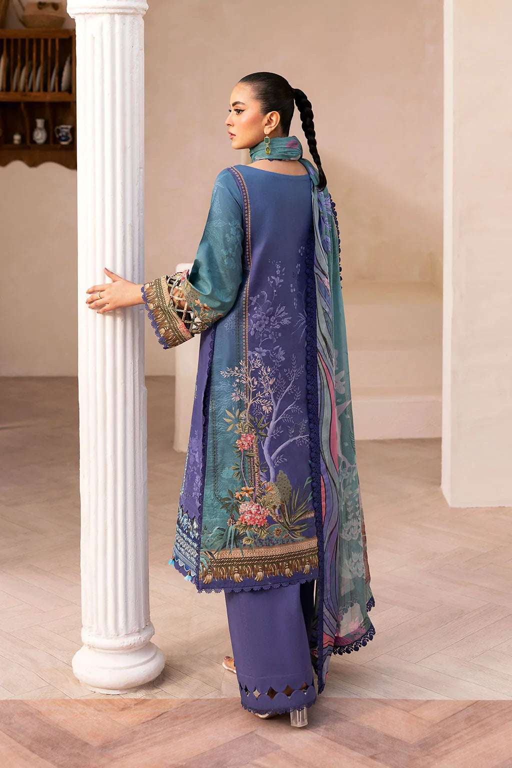 Ramsha 3Pc Embroidered Lawn Suit L-1412 gulbuy.com