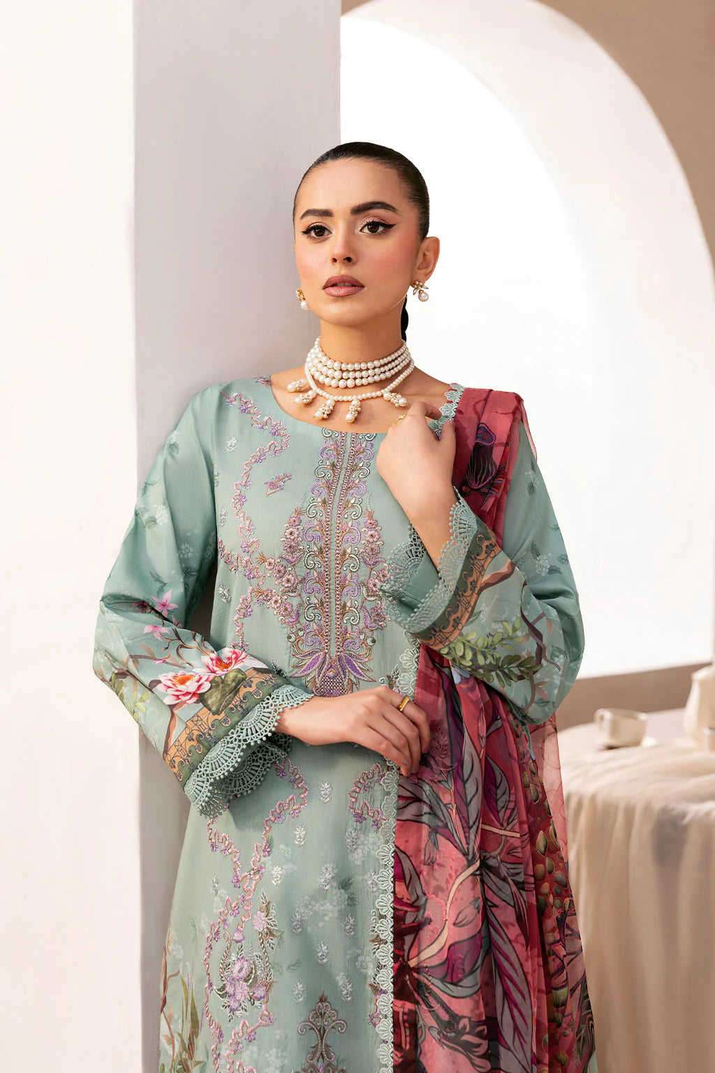 Ramsha 3Pc Embroidered Lawn Suit L-1410 gulbuy.com