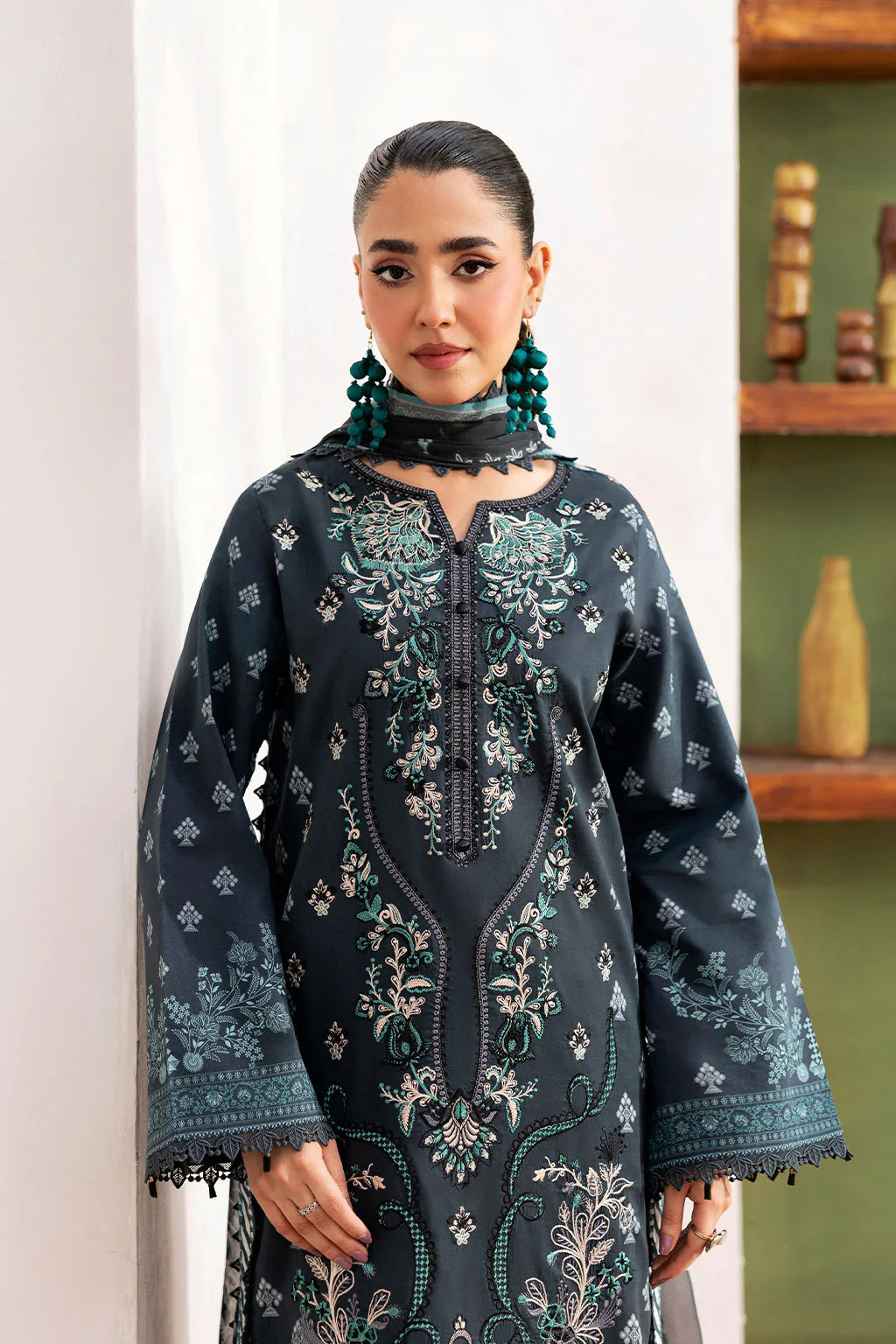 Ramsha 3Pc Embroidered Lawn Suit L-1408 gulbuy.com
