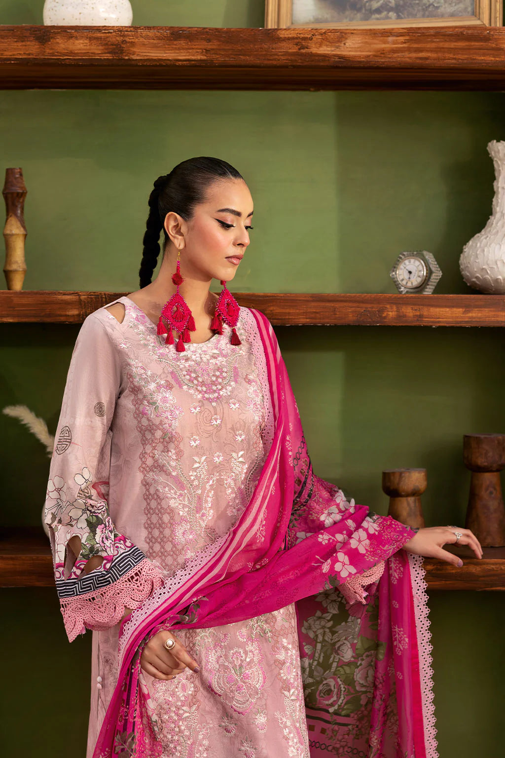 Ramsha 3Pc Embroidered Lawn Suit L-1407 gulbuy.com