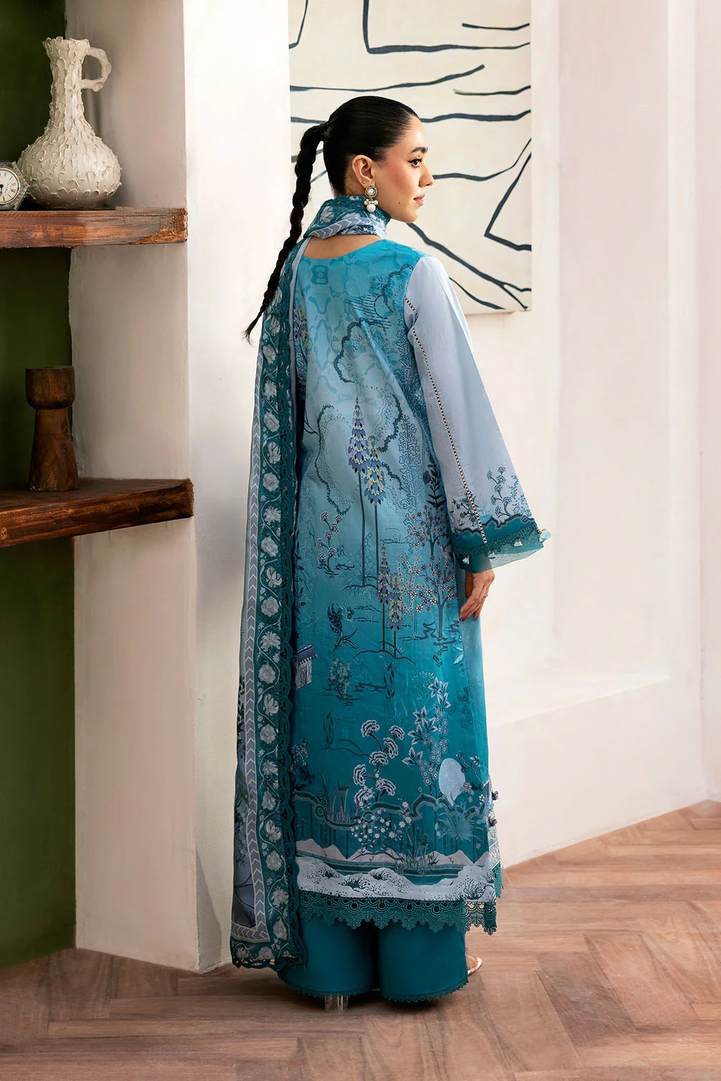 Ramsha 3Pc Embroidered Lawn Suit L-1406 gulbuy.com