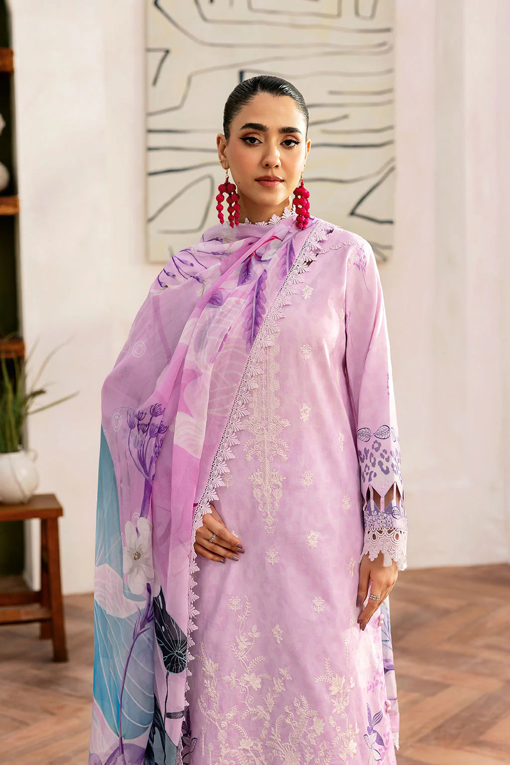 Ramsha 3Pc Embroidered Lawn Suit L-1404 gulbuy.com