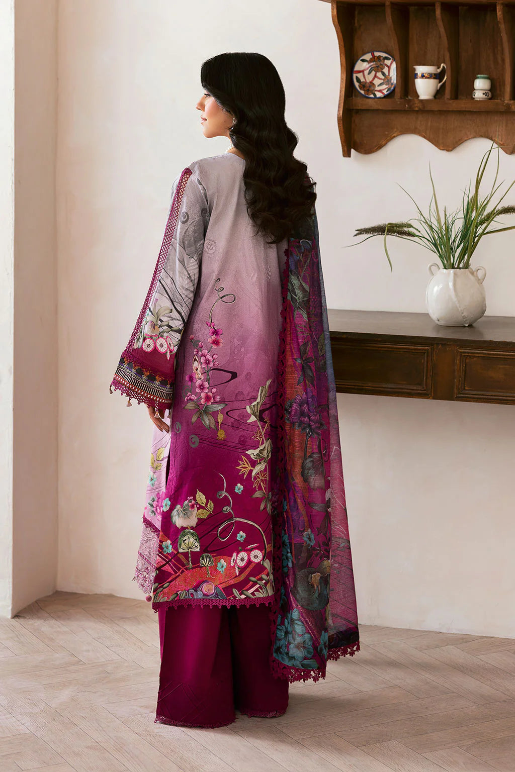 Ramsha 3Pc Embroidered Lawn Suit L-1409 gulbuy.com