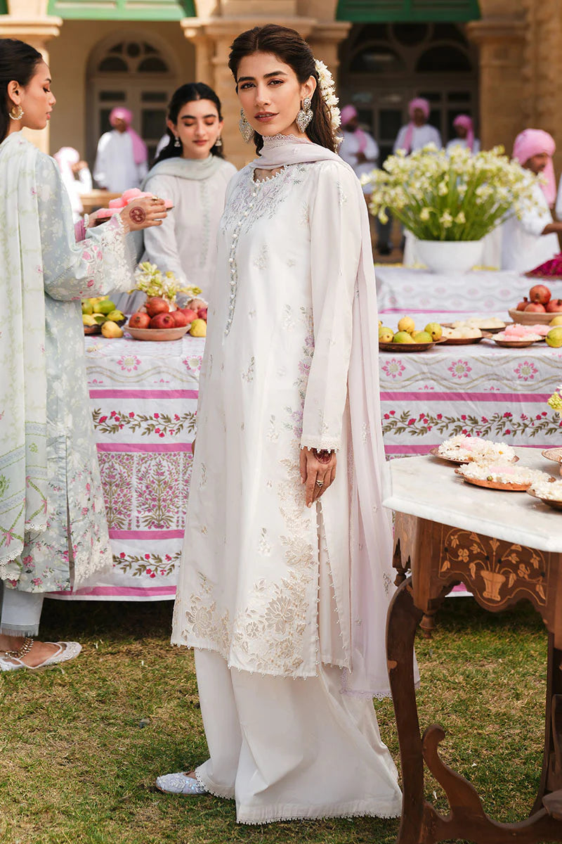 Cross Stitch 3Pc Embroidered Lawn Suit IVORY WHISPER gulbuy.com
