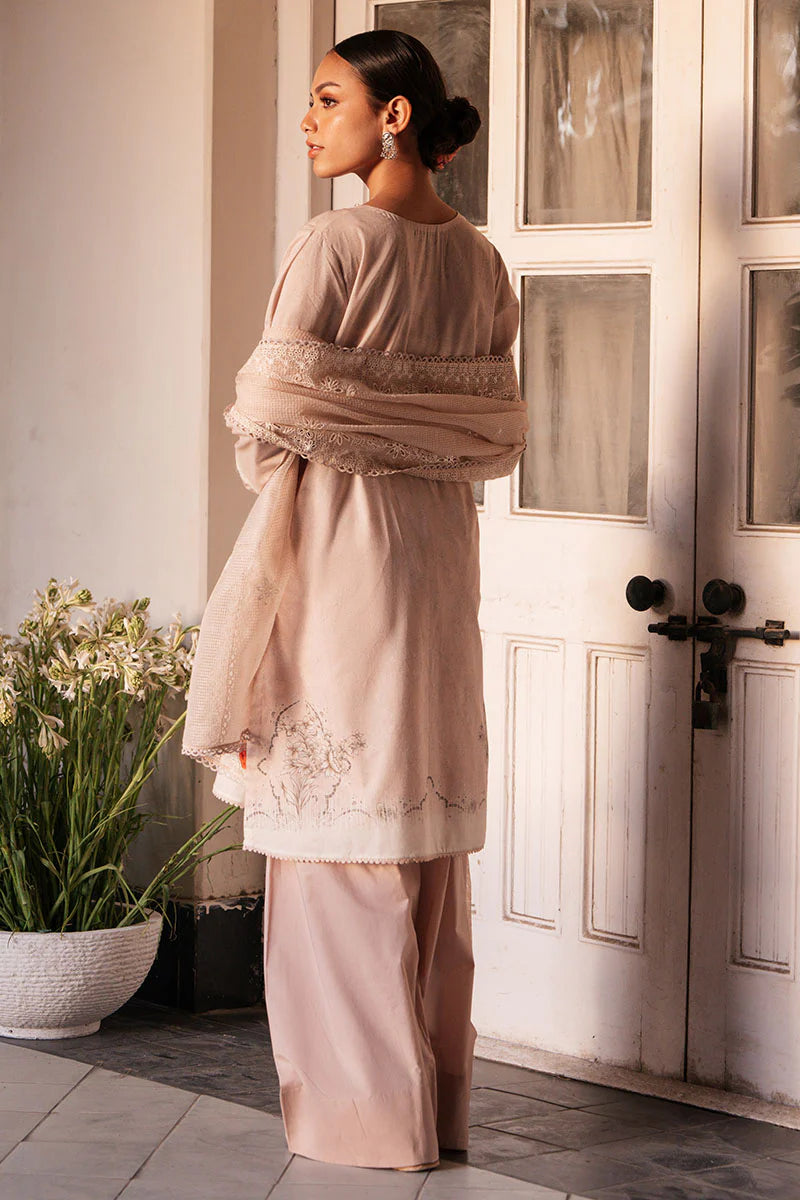Cross Stitch 3Pc Printed Lawn Suit ARID SHORE gulbuy.com