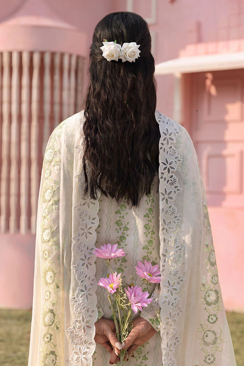 Cross Stitch 3Pc Printed Lawn Suit GREEN TRELLIS gulbuy.com