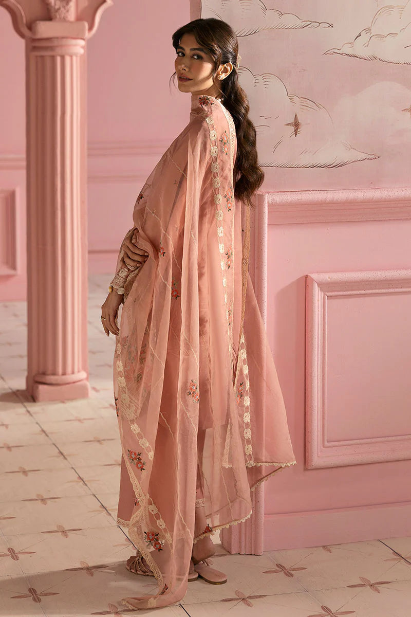 Cross Stitch 3Pc Printed Lawn Suit ROSE QUARTZ gulbuy.com