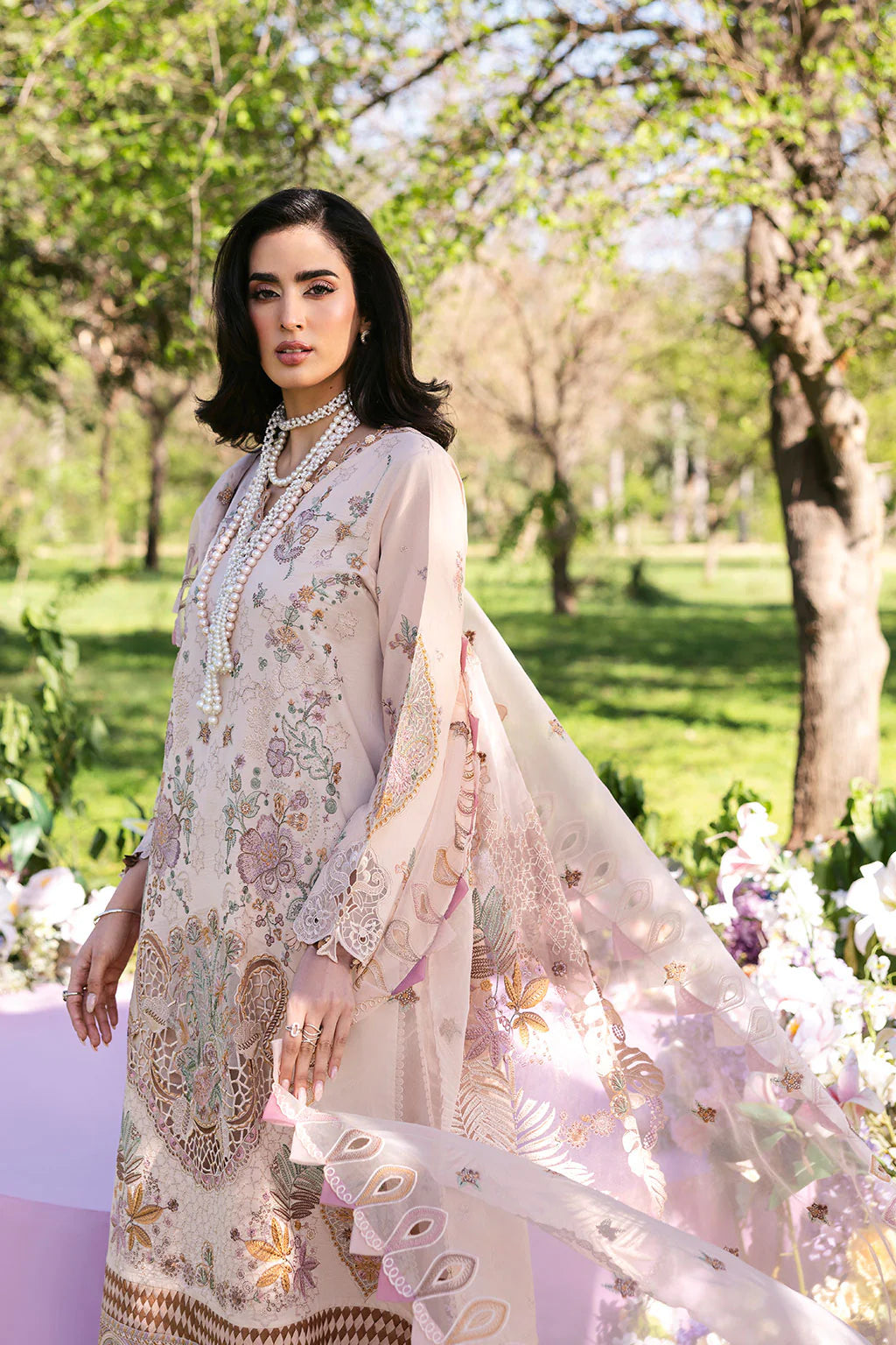 Ramsha 3Pc Embroidered Lawn Suit Y-1308 gulbuy.com