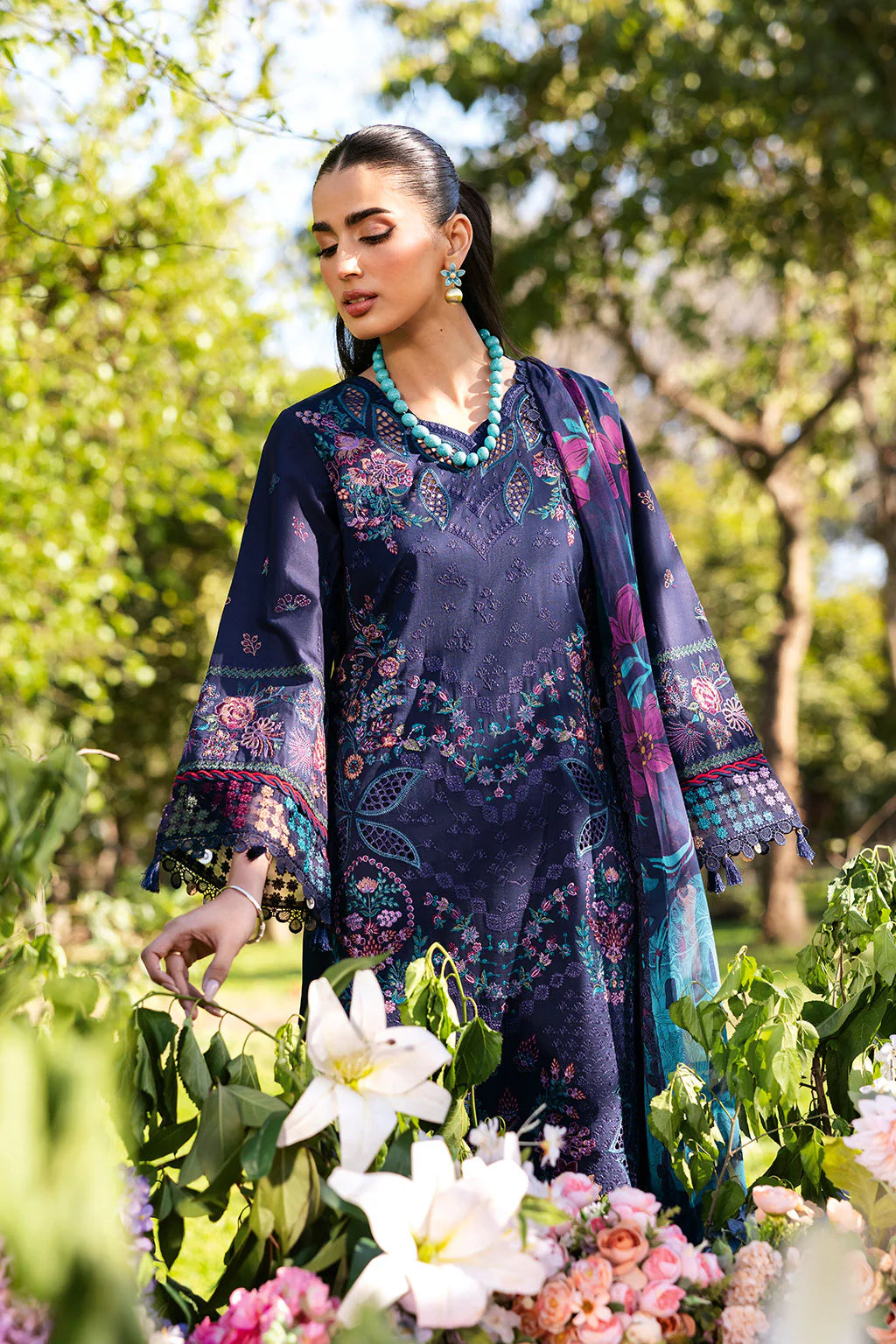 Ramsha 3Pc Embroidered Lawn Suit Y-1307 gulbuy.com