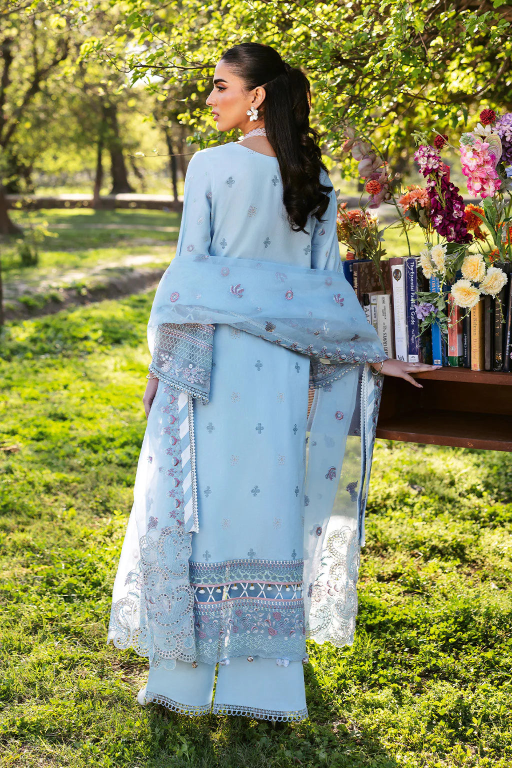 Ramsha 3Pc Embroidered Lawn Suit Y-1306 gulbuy.com