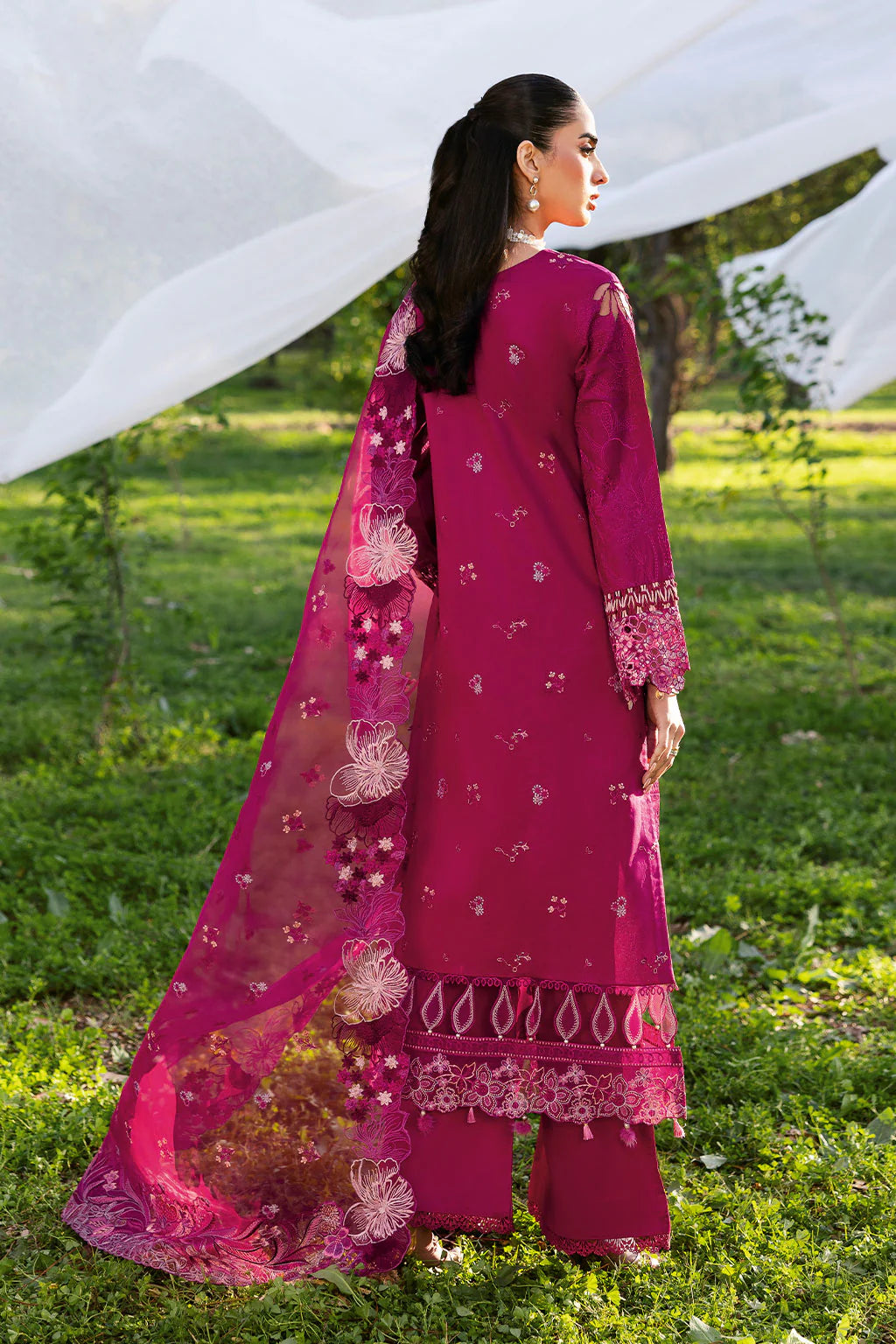 Ramsha 3Pc Embroidered Lawn Suit Y-1301 gulbuy.com