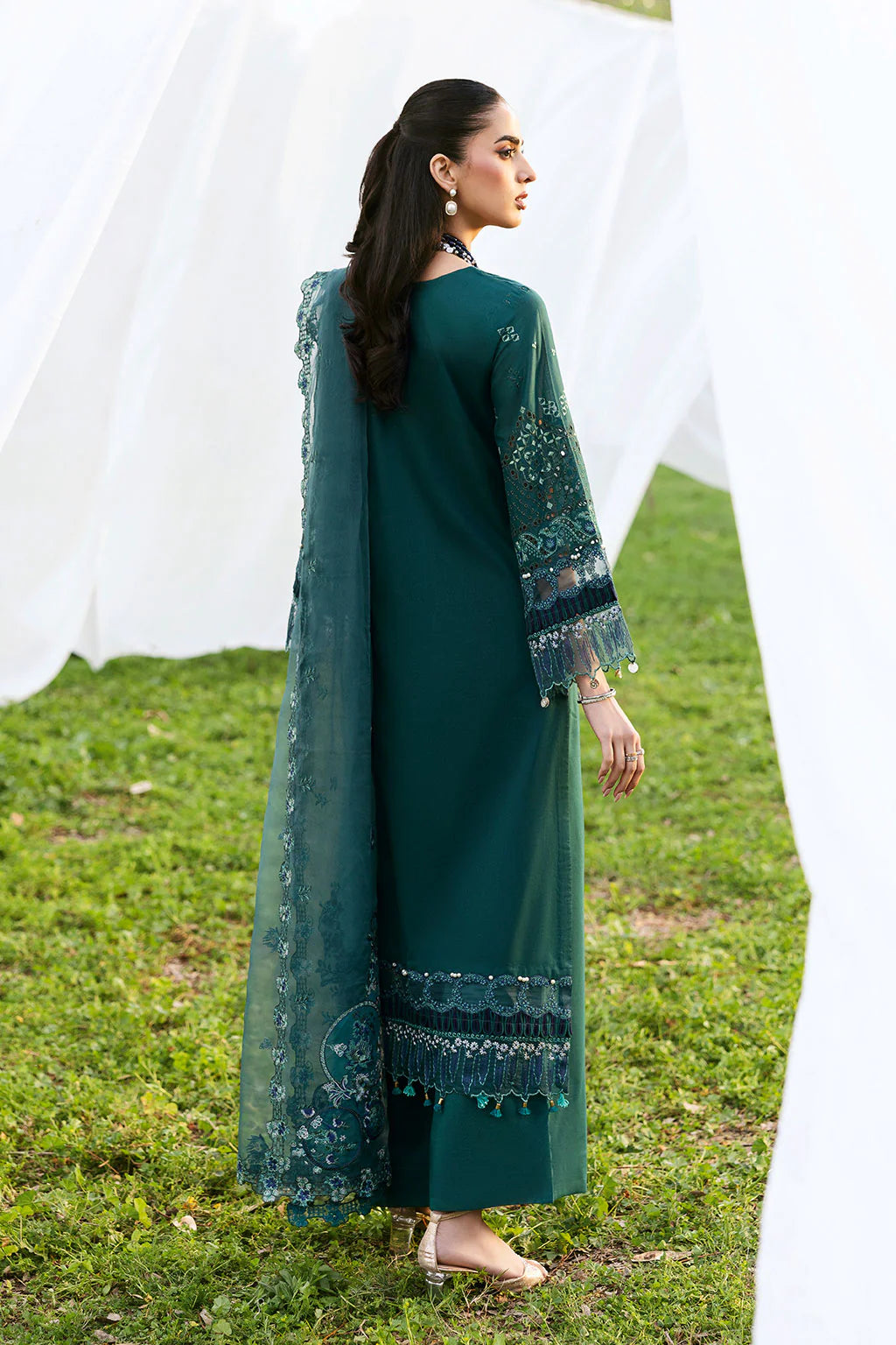 Ramsha 3Pc Embroidered Lawn Suit Y-1304 gulbuy.com