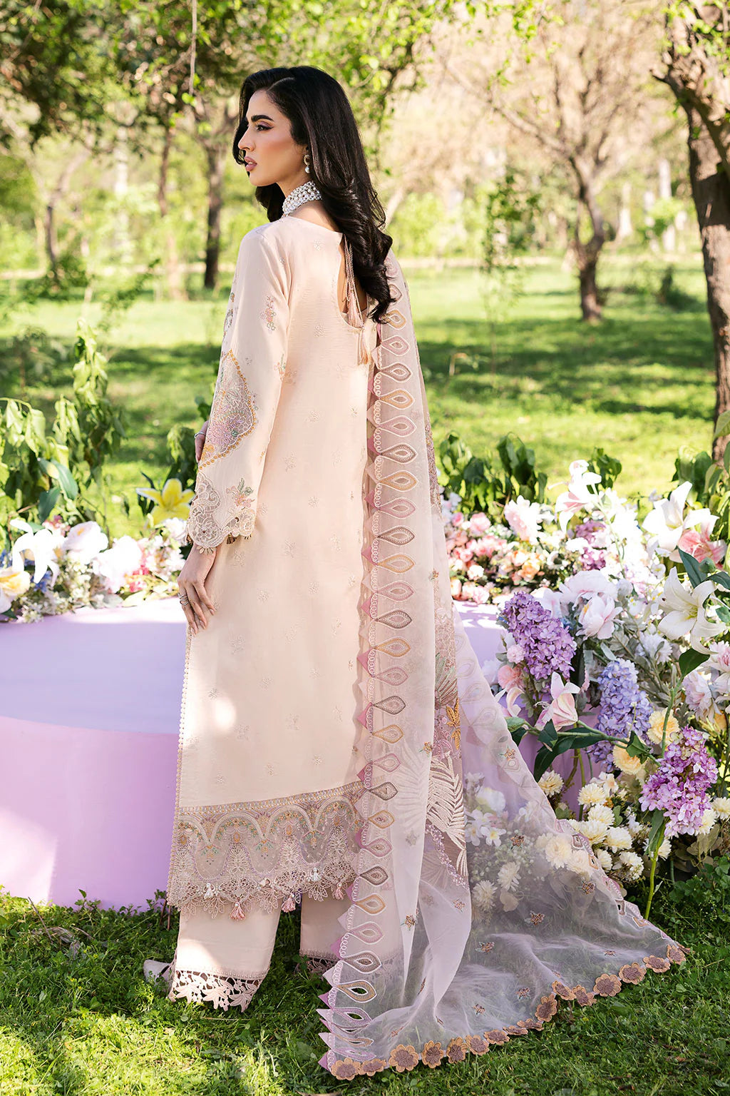 Ramsha 3Pc Embroidered Lawn Suit Y-1308 gulbuy.com