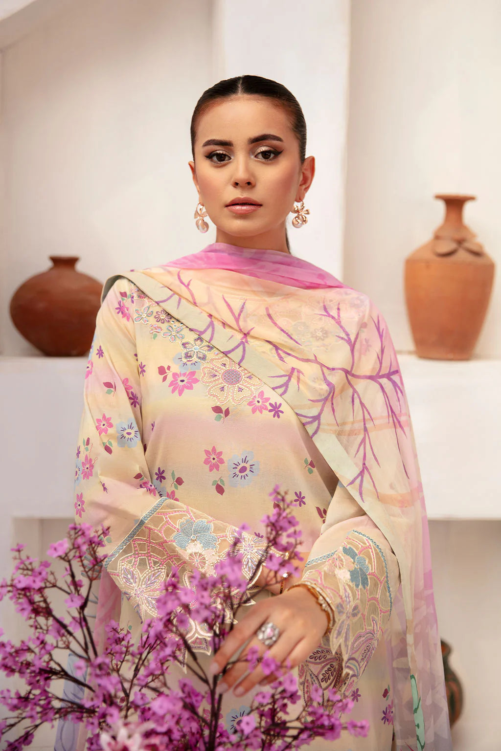 Ramsha 3Pc Printed Lawn Suit N-704 gulbuy.com
