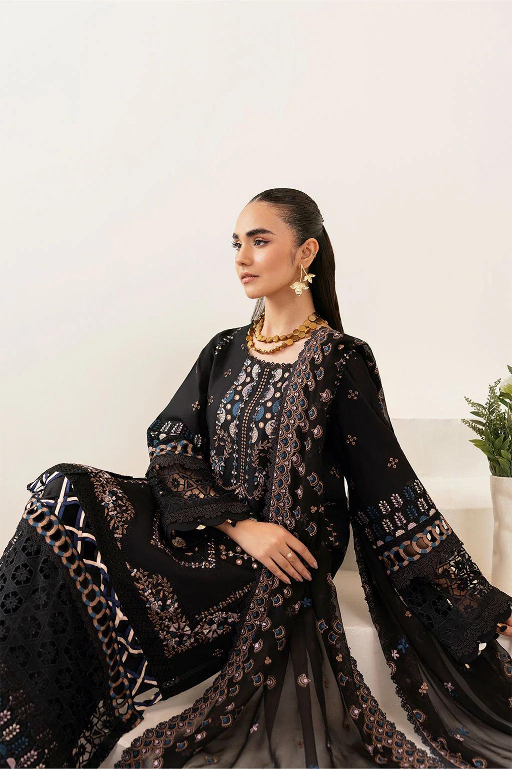 Ramsha 3Pc Embroidered Lawn Suit G-406 gulbuy.com