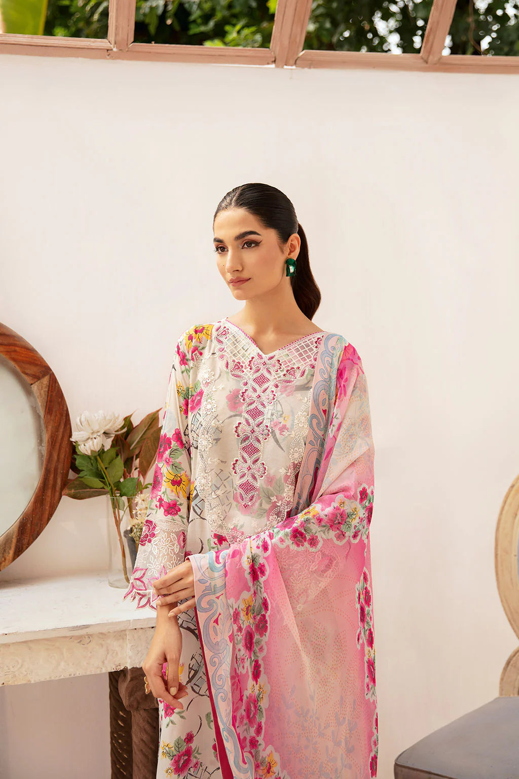 Ramsha 3Pc Printed Lawn Suit N-707 gulbuy.com