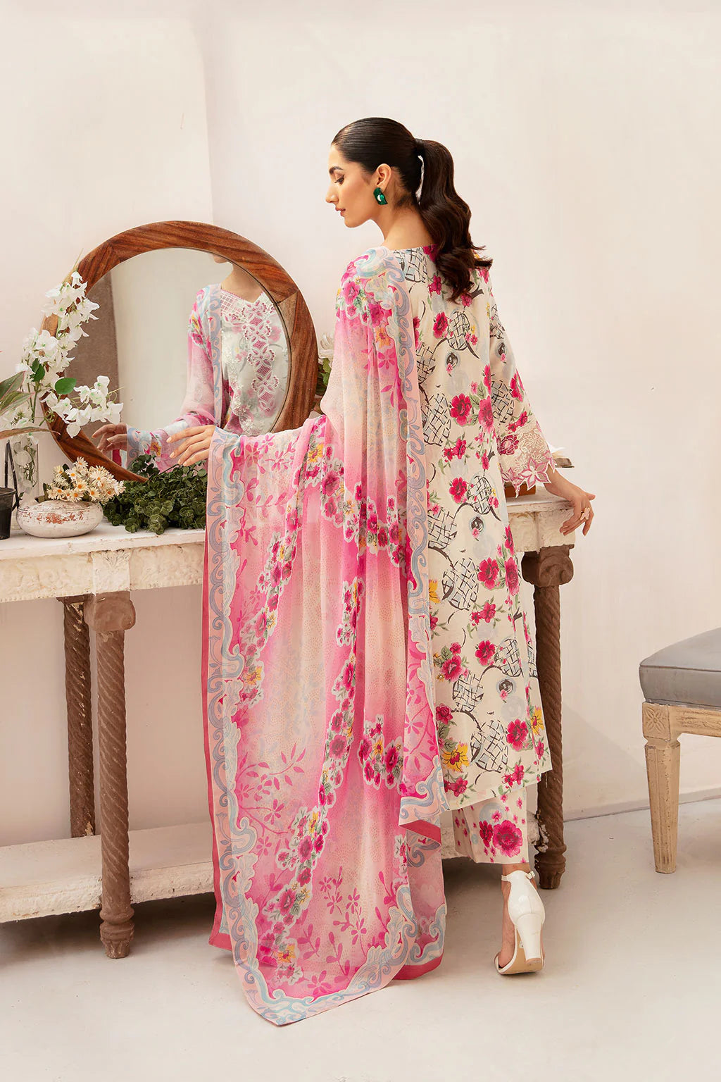 Ramsha 3Pc Printed Lawn Suit N-707 gulbuy.com