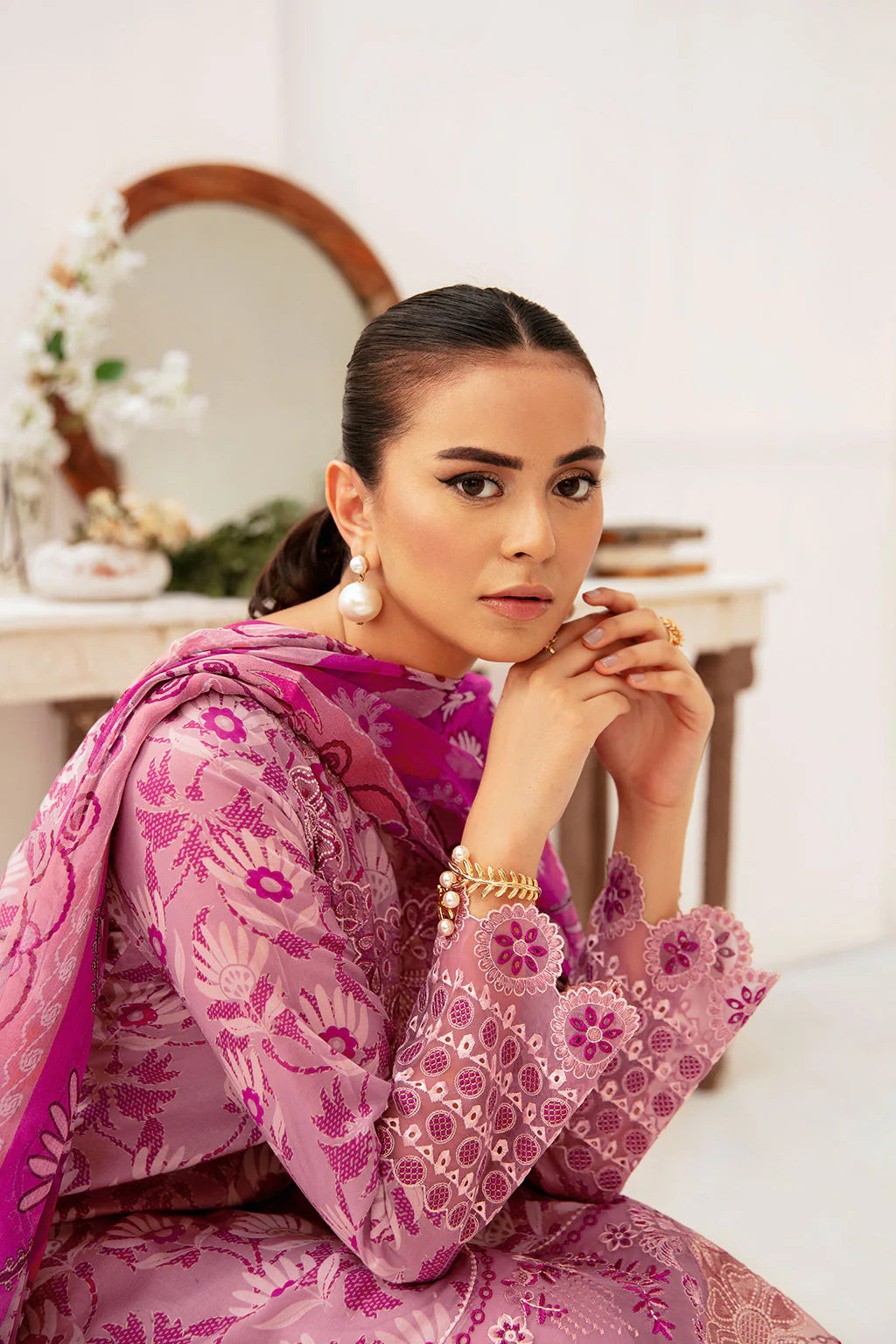 Ramsha 3Pc Printed Lawn Suit N-706 gulbuy.com