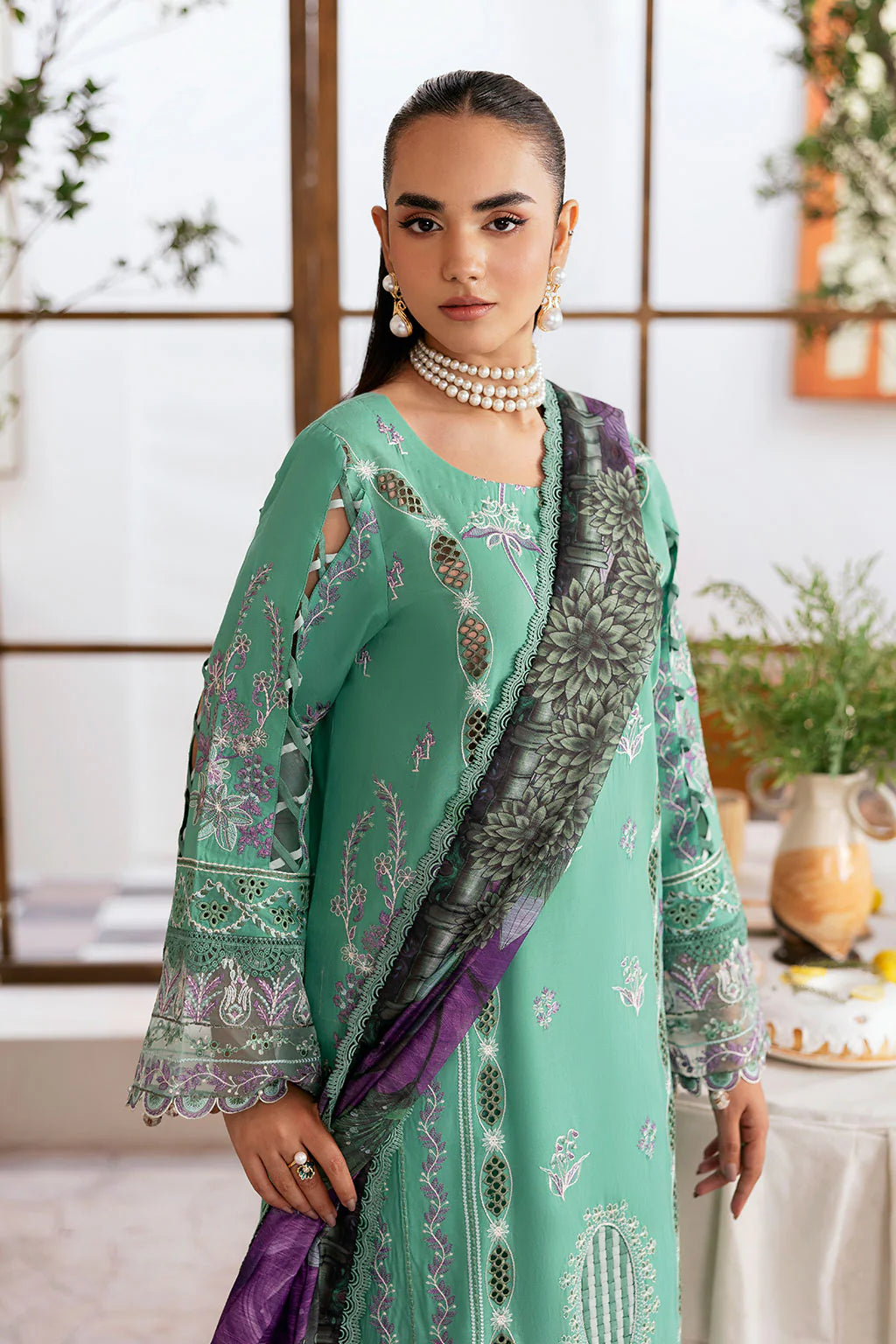 Ramsha 3Pc Embroidered Lawn Suit G-404 gulbuy.com