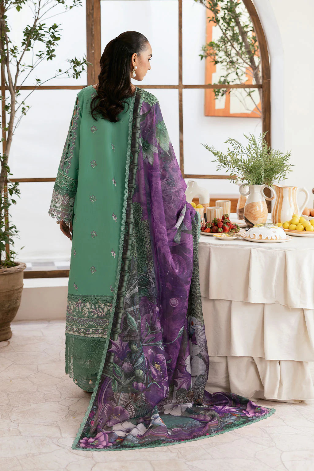 Ramsha 3Pc Embroidered Lawn Suit G-404 gulbuy.com