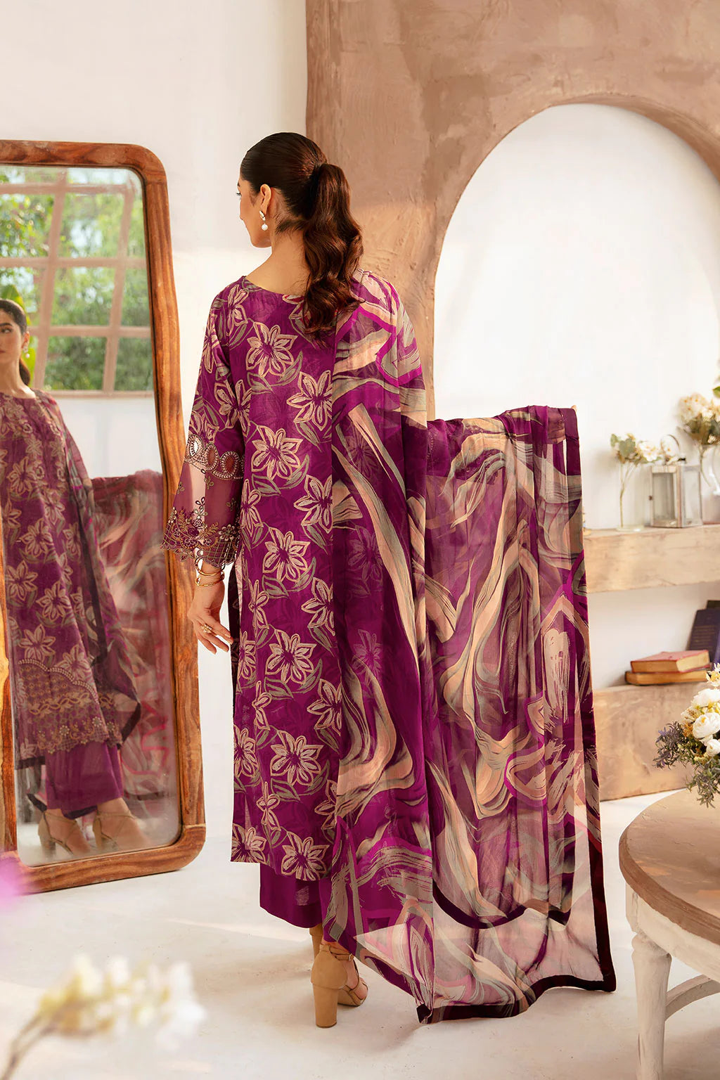 Ramsha 3Pc Printed Lawn Suit N-705 gulbuy.com