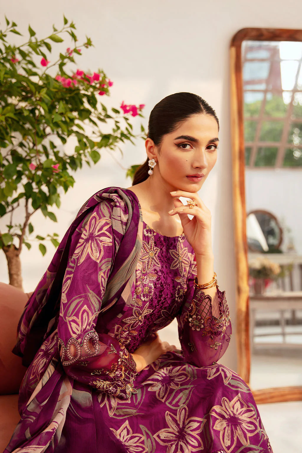 Ramsha 3Pc Printed Lawn Suit N-705 gulbuy.com