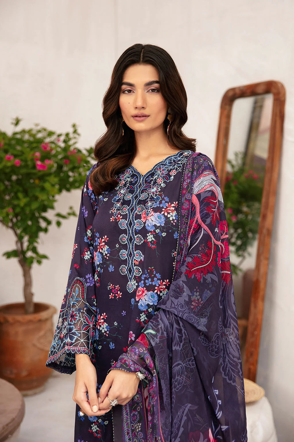 Ramsha 3Pc Printed Lawn Suit N-701 gulbuy.com