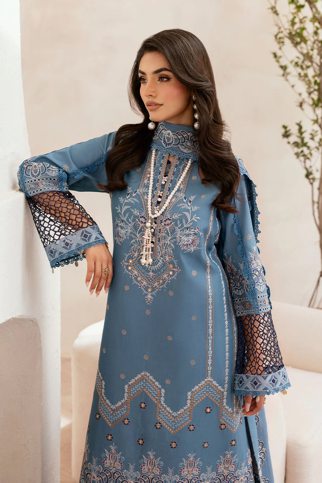 Ramsha 3Pc Embroidered Lawn Suit G-407 gulbuy.com