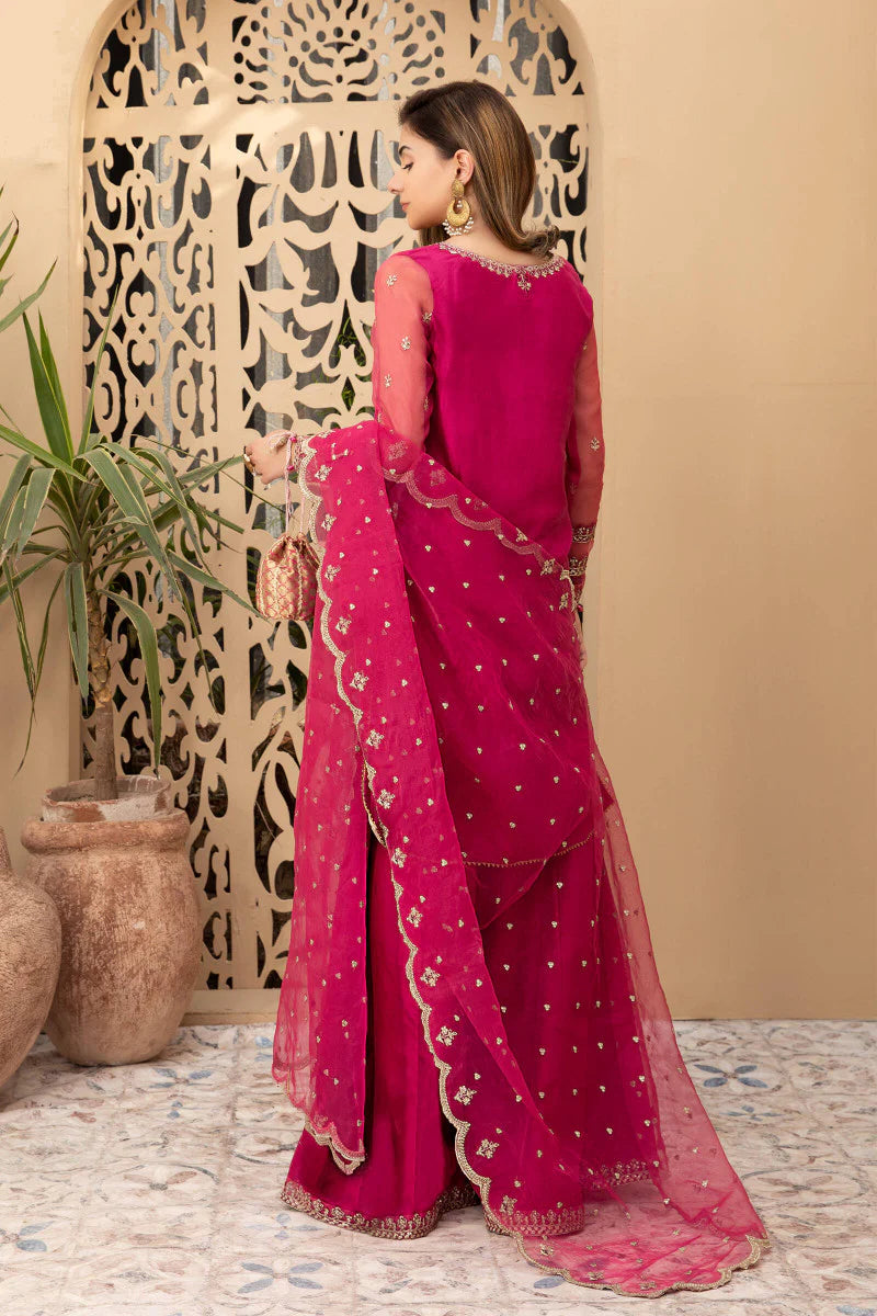 Maria B 3Pc Embroidered Raw silk Suit SF-EF21-07R1 gulbuy.com