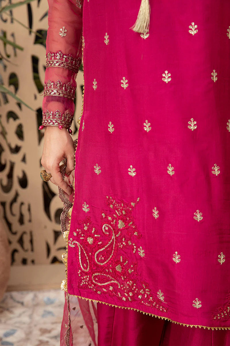 Maria B 3Pc Embroidered Raw silk Suit SF-EF21-07R1 gulbuy.com