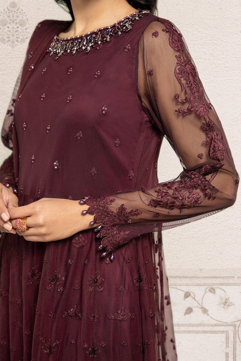 Maria B 3Pc Embroidered Lawn Suit SF-EF22-03R1 gulbuy.com