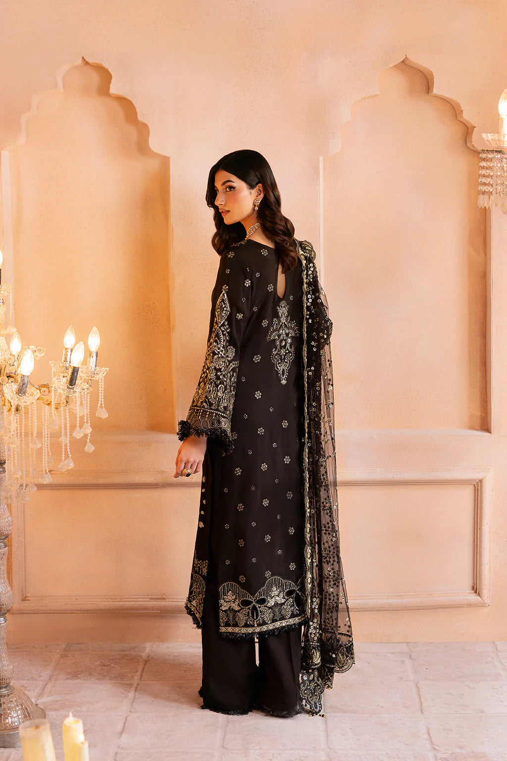 Ramsha 3Pc Embroidered Raw Silk Suit SS-105 gulbuy.com