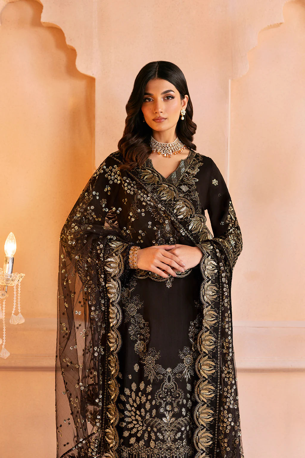 Ramsha 3Pc Embroidered Raw Silk Suit SS-105 gulbuy.com