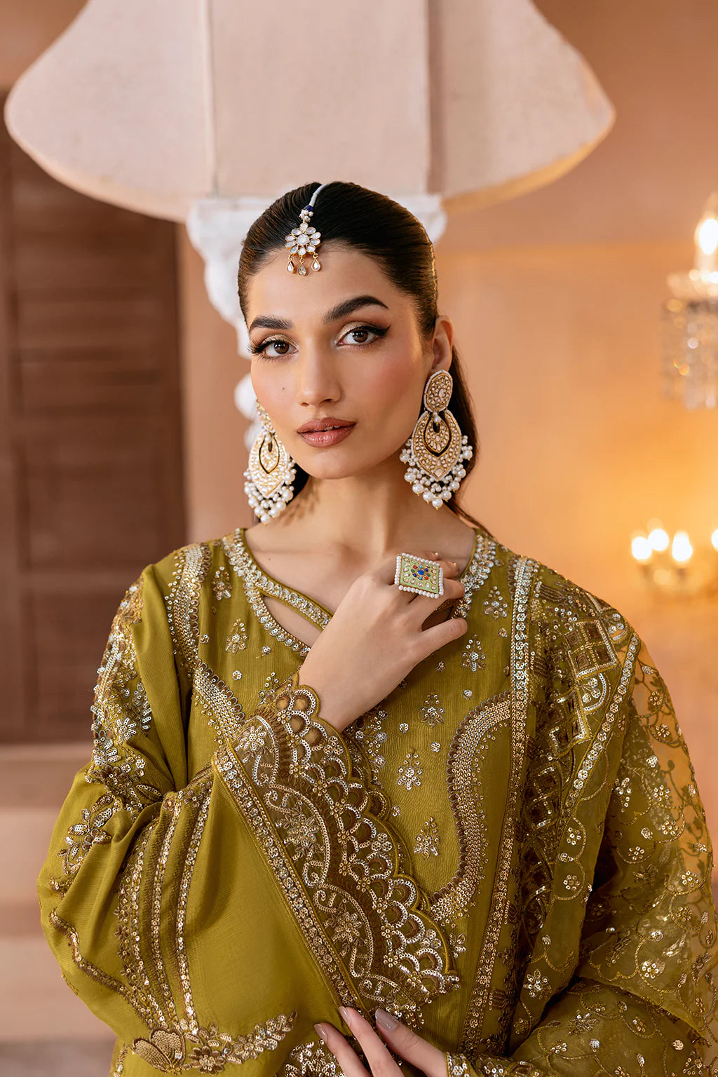Ramsha 3Pc Embroidered Raw Silk Suit SS-106 gulbuy.com